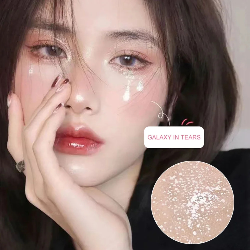 Liquid Eye Shadow Highlighter Water Proof Super Shiny Lasting Flakes Monochromatic Glitter Brighten Silkworm Makeup Maquillaje 240624