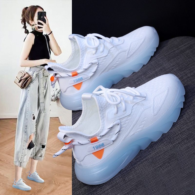Women Ddmysports Sneakers S Summer New Students Explosive Running Shoes Mesh Breathable Casual Flying Weave Outdoor ummer tudents hoes