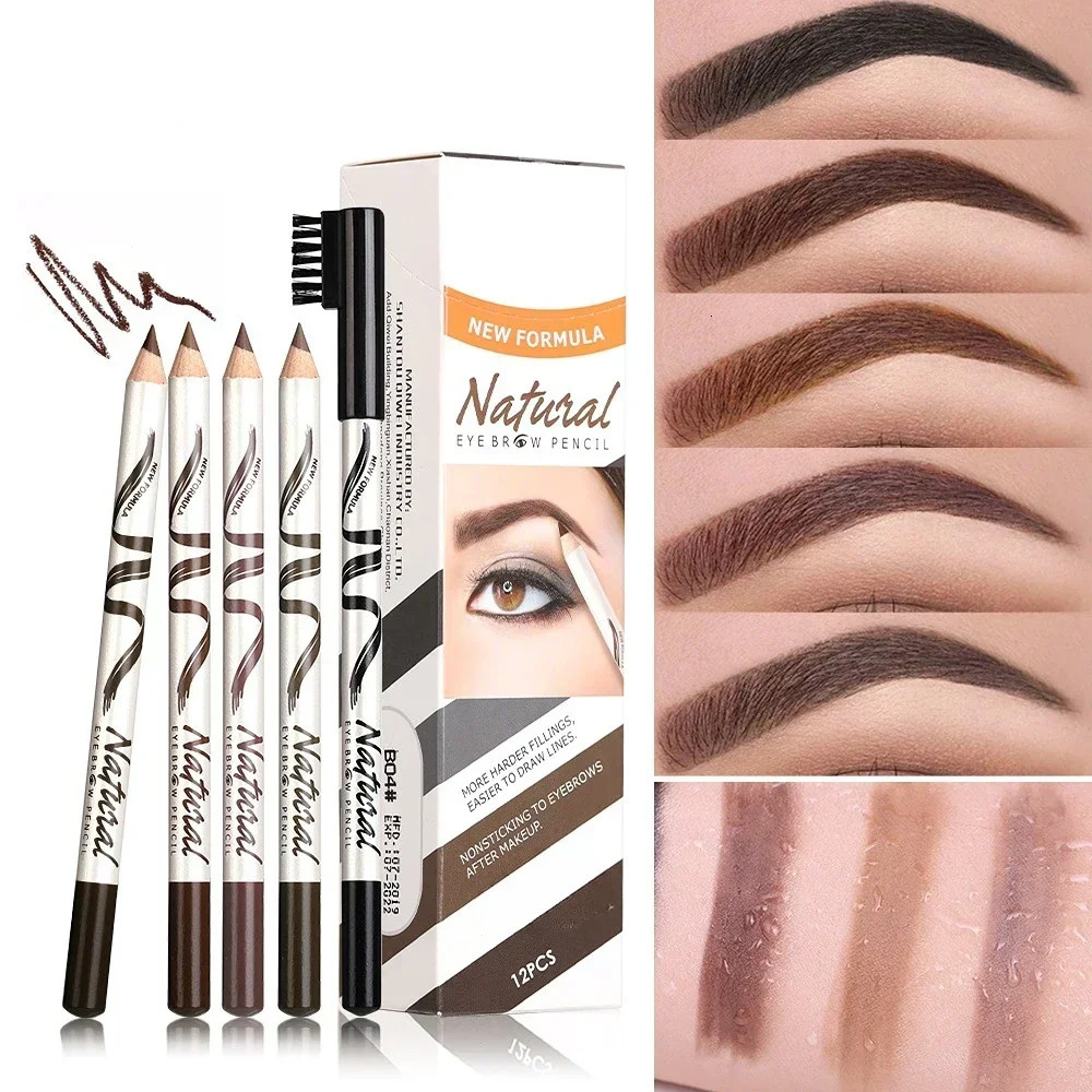 5 Colors Eyebrow Pencil Makeup Menow Eyebrow Marker Waterproof Eyebrow Tattoo for Eyebrows Enhancer Dye Tint Pen Long Lasting 240625