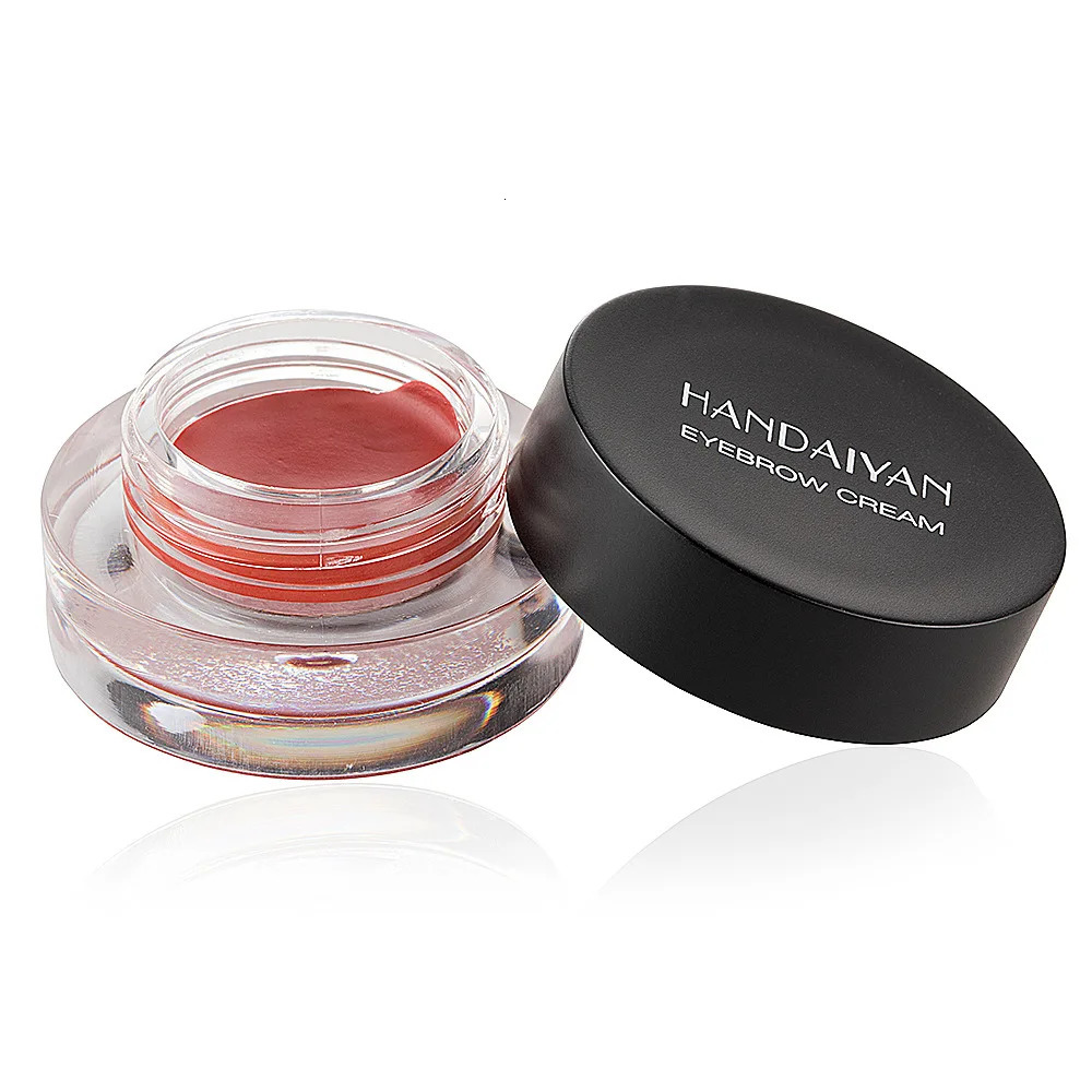 12-color waterproof not easy to fade dizzy waterproof color-dyed eyebrow cream eyebrow powder eyebrow pencil with brush 240625