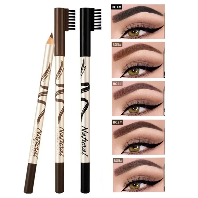 2 PCS Waterproof Eyebrow Pencil 5 Colors Eyebrow Pen for Women Beauty Cosmetic Eyebrow Pencil Cosmetics Tool o240625