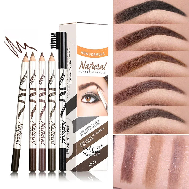 2 PCS Waterproof Eyebrow Pencil 5 Colors Eyebrow Pen for Women Beauty Cosmetic Eyebrow Pencil Cosmetics Tool o240625