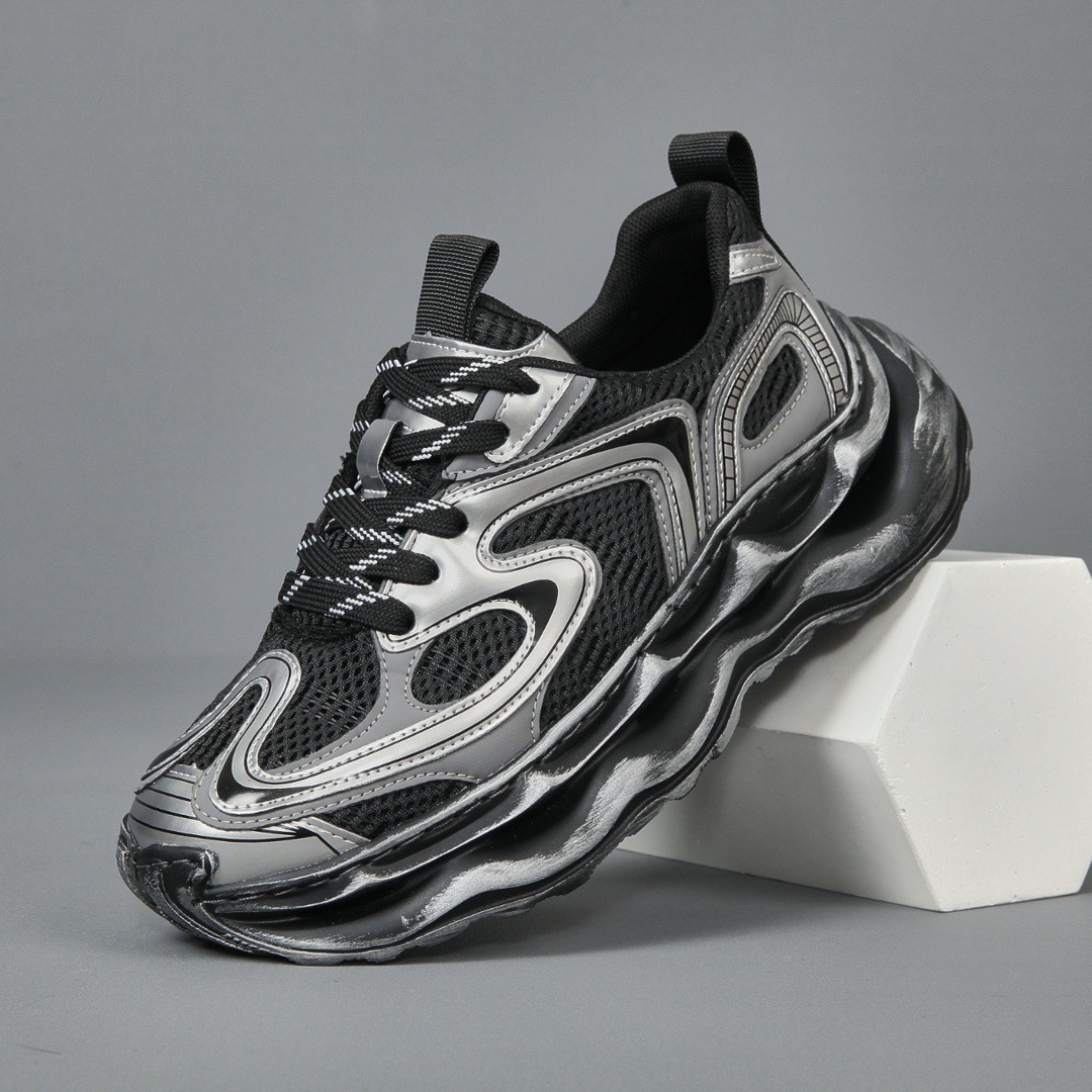 2024 Spring New Men's Shoes New Running Shoes Breathable Shoes Men Shock Absorption Rebound Sneakers