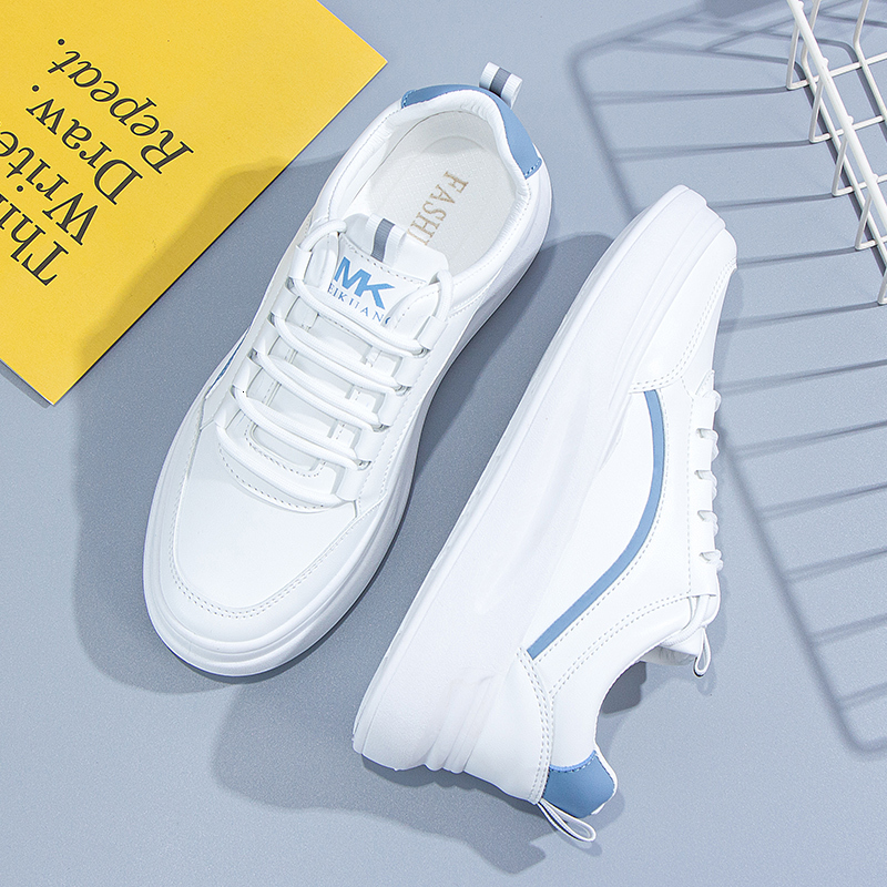 New Design soft Autumn White woman girl Casual simple style Wild Student Shoes