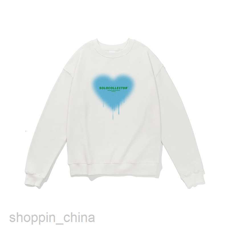 Men's Hoodies Sweatshirts Love print fashion brand round neck sweater mens BF lazy fashion brand Street trend daily casual men wear