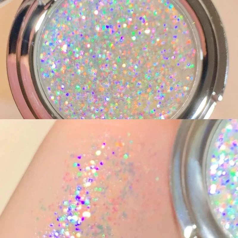 Disappears Glitter Eyeshadow Palette Purple Sequins Pigment Crystal Mud Shining Eyes Makeup Waterproof Lasting Midnight Party 240624