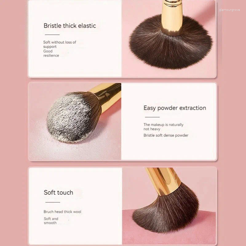 Makeup Brushes 12PCS Mini Portable Brush Set Super Soft Animal Hair Good Powder Sticking Effect Travel