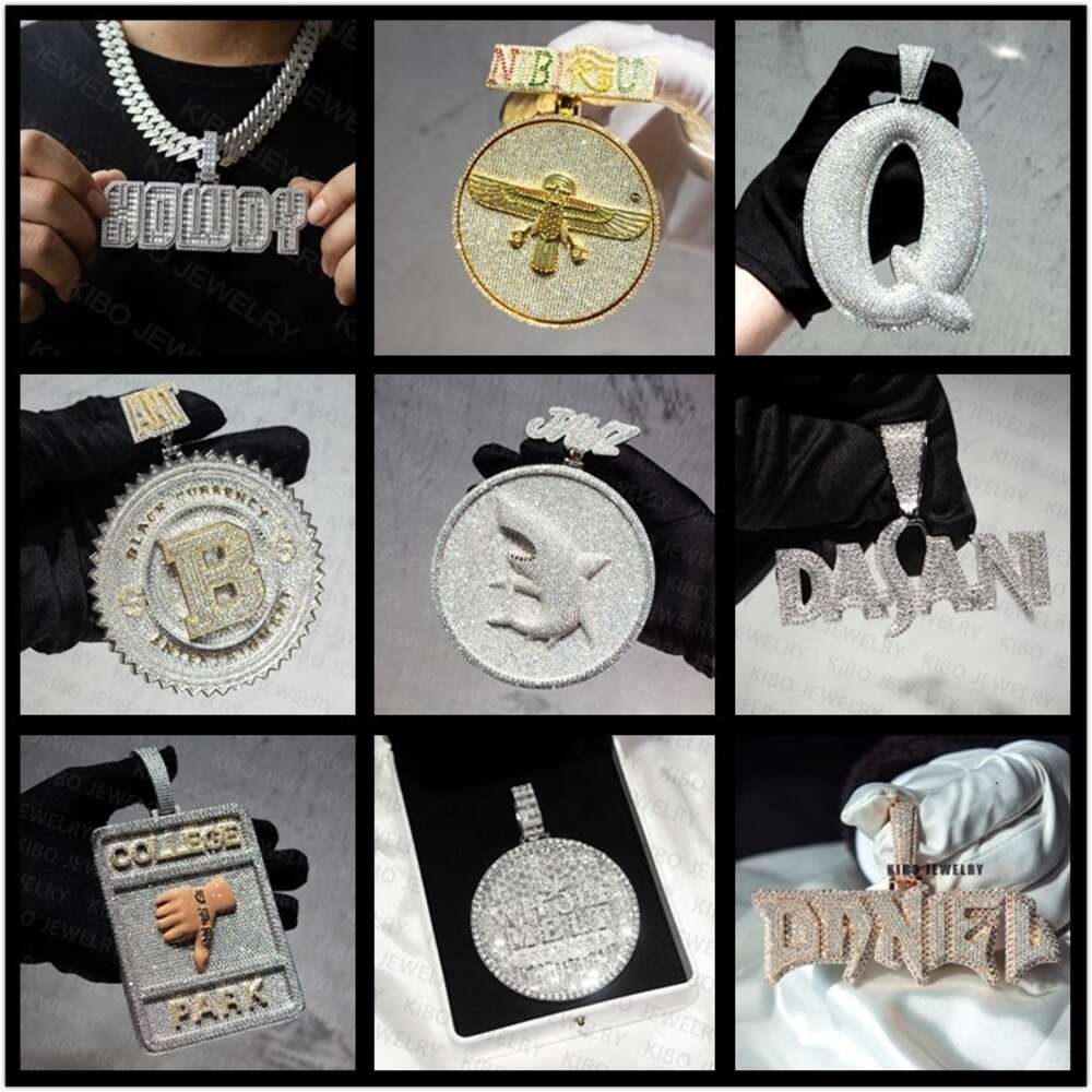 New Style Hip Hop Rapper Jewelry Bling Sterling Silver 8mm Moissanite Iced Out Ball Chain