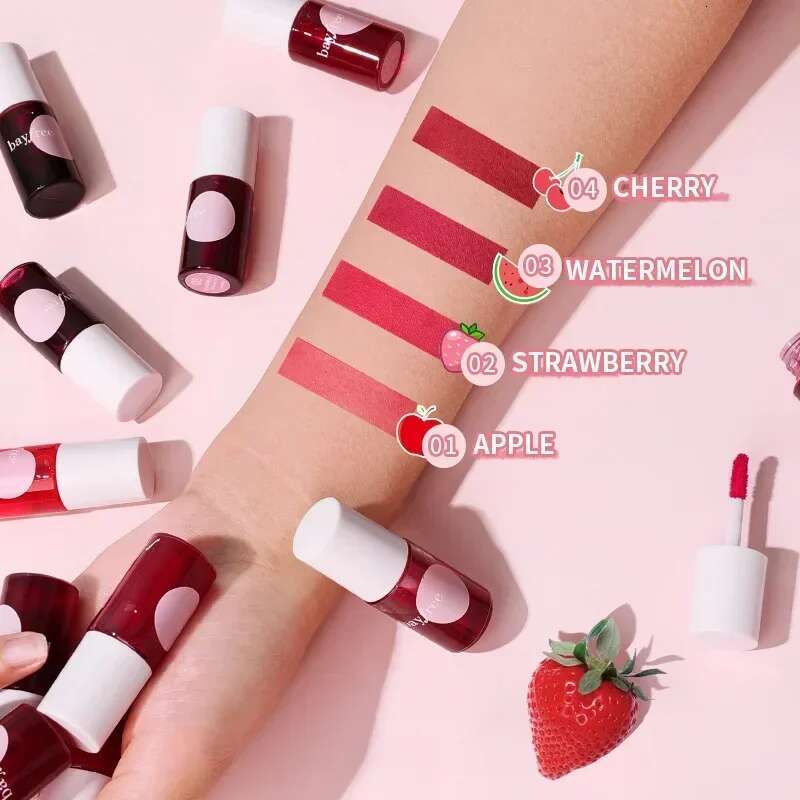 4 Colors Gloss Mini Glaze Mirror Long Lasting Nonstick Cup Lip Makeup Waterproof Moisturizing Liquid Lipstick Cosmetic