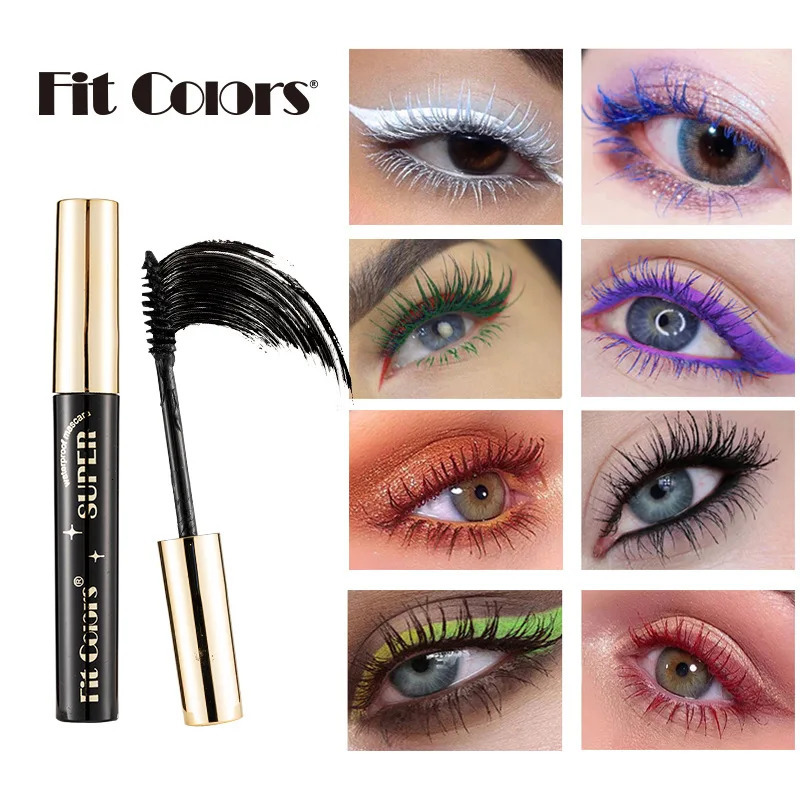 14 Color Mascara Lasting Thick Curling Lash Dyeing Cream Blue Mascara Waterproof 5D Quick Dry Multi-color Eyelash Dye Cosmetics 240625