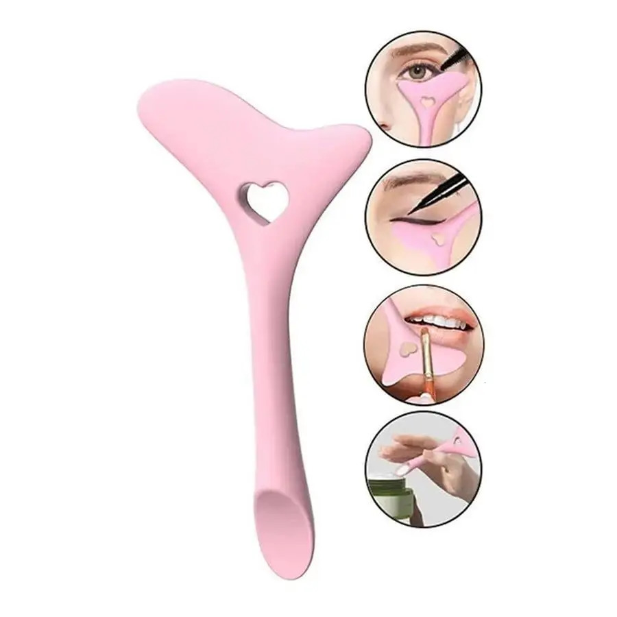 Makeup Tool Eyeliner Pencil Auxiliary Eyeliner Eye Black Baffle Silicone Eyeliner Auxiliary Makeup 1 Pink 240624