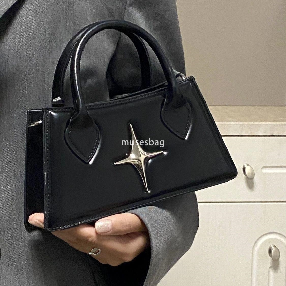 spicy girl style small and niche bag women's new high-end and fashionable geometric design star portable versatile crossbody bag