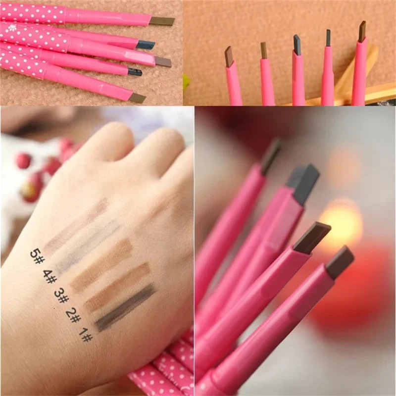 1pcs Longlasting Eyebrow Pencil Natural Waterproof Rotating Automatic Eye Brow Pencil Cosmetic Eyebrow Shaping Liner Pen 240625