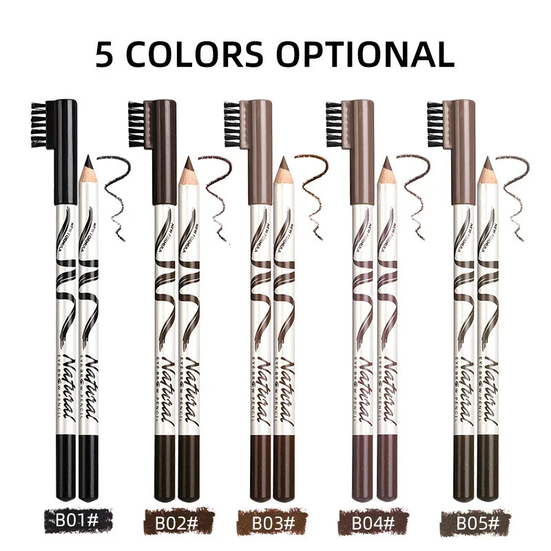 2 PCS Waterproof Eyebrow Pencil 5 Colors Eyebrow Pen for Women Beauty Cosmetic Eyebrow Pencil Cosmetics Tool o240625