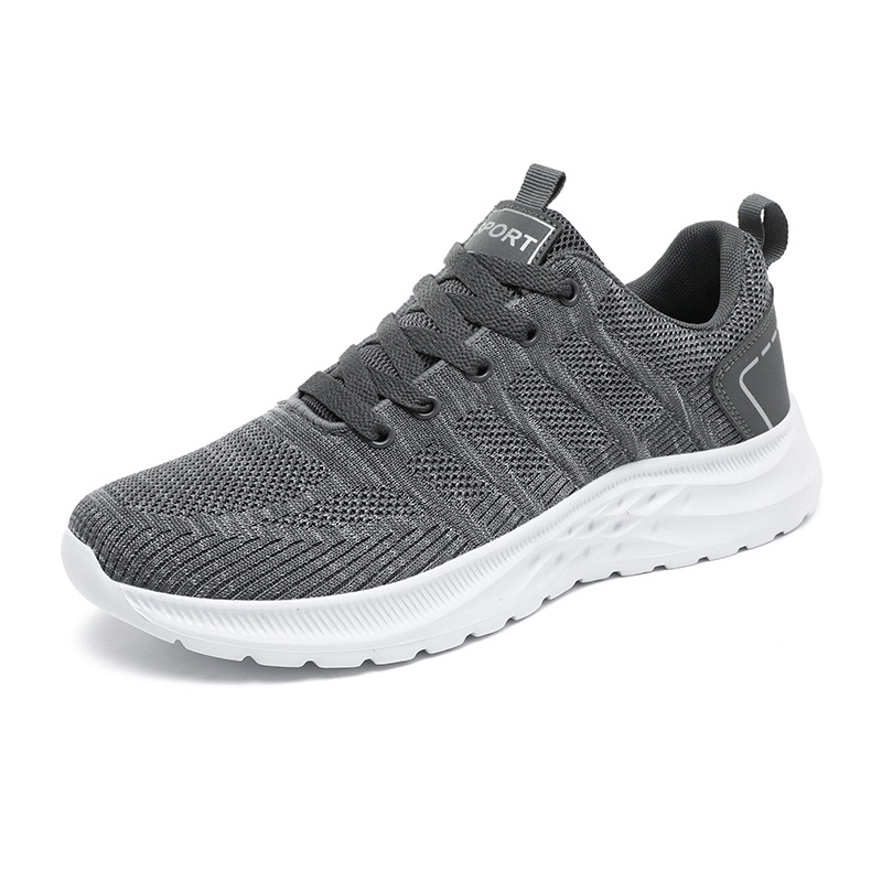 new 2024 Spring Summer Large Size Couple Fashion Shoes Casual Soft Sole Sports Shoes Breathable Single Flying Woven Running Mesh Shoes