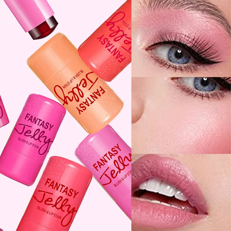 Juicy Pang Face Blusher Milk Jelly Tint Blush Lip Gloss Cheek Contour Lipstick Glossier Moisturising Lipgloss Original Makeup 240624
