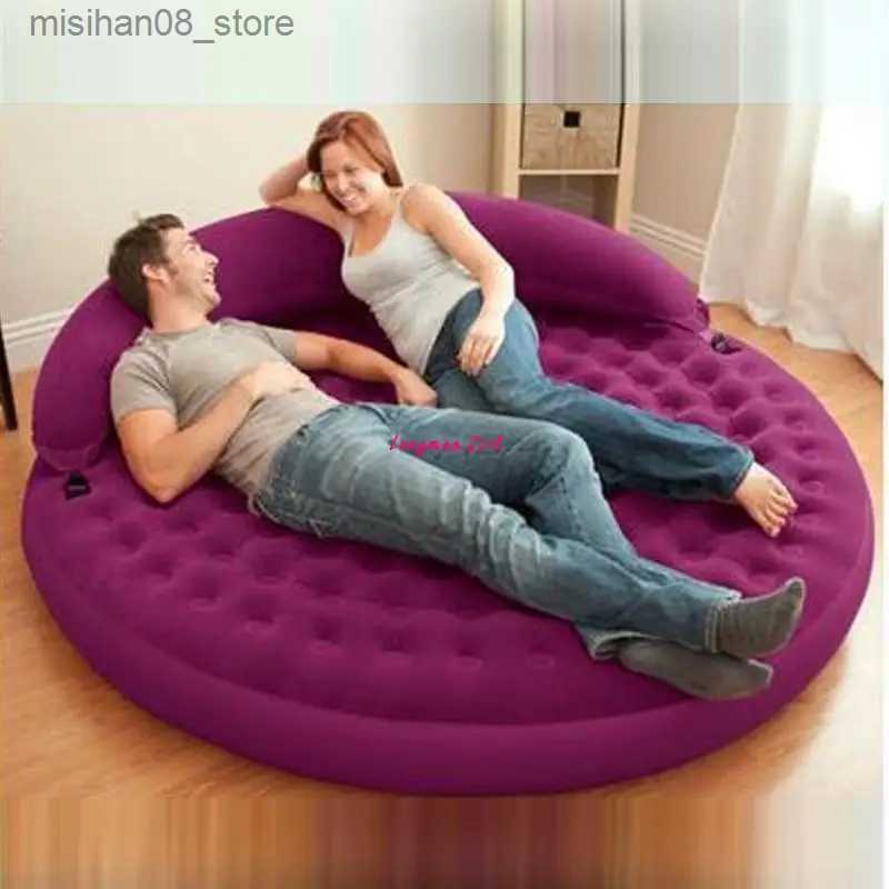 Other Furniture Folding Inflatable Sofa Bed For Travel Beach Lounger Chaise Multifunction Bedroom Living Room Big Sofa Outdoor Garden Furniture Q