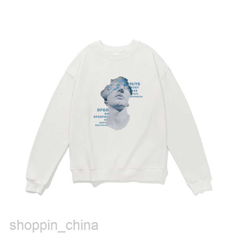 Men's Hoodies Sweatshirts New men round neck sweater spring pure cotton fashion brand digital printing loose men' shirt bottoming shirt