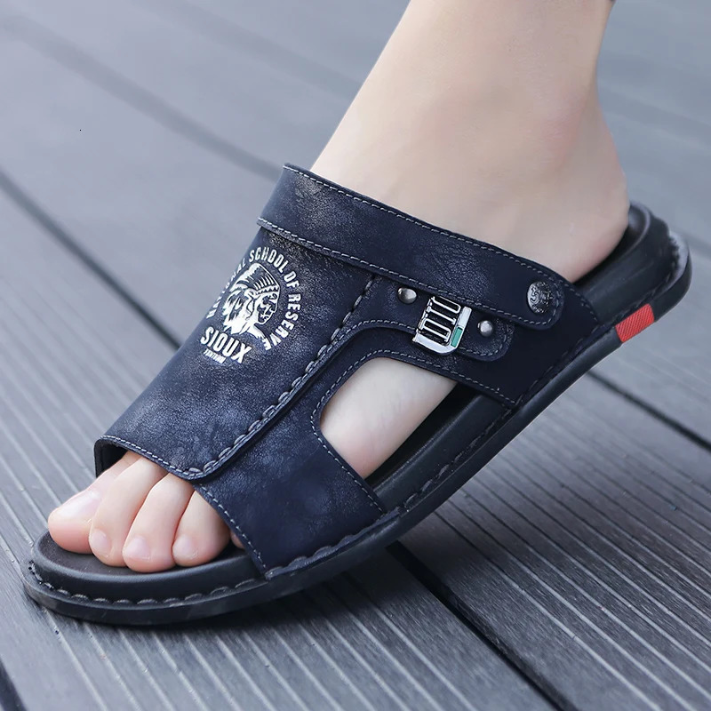 Summer Mens Sandals Beach Shoes Summer Leisure Beach Roman Men Outdoor Sandals High Quality Slippers Soft Bottom Zapatos Hombre 250225