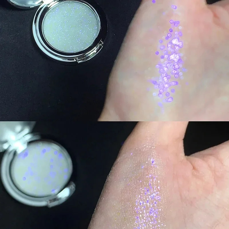 Disappears Glitter Eyeshadow Palette Purple Sequins Pigment Crystal Mud Shining Eyes Makeup Waterproof Lasting Midnight Party 240624