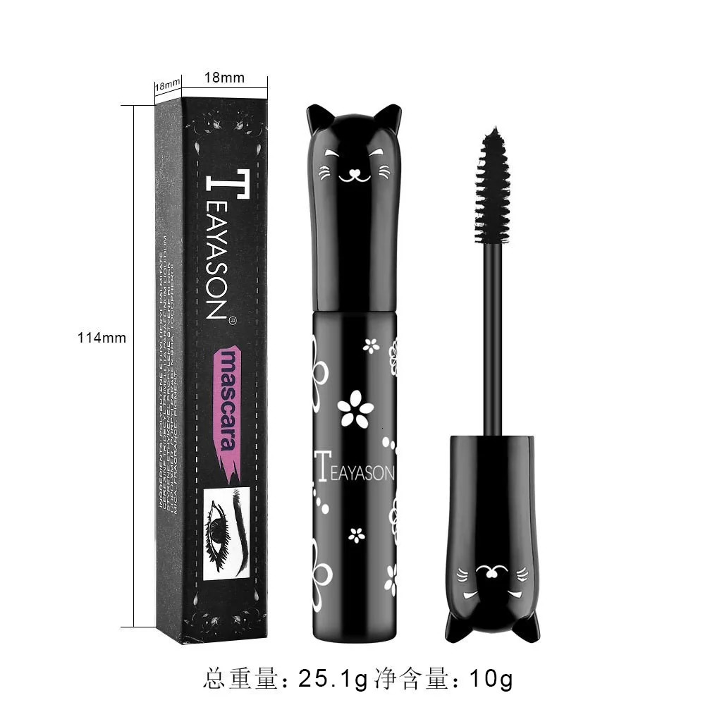 6 Color Waterproof Fast Drycara Mascara Curls Extension Non-smudge Mascara Blue Pink Purple Black White Coffee Ink Mascara i240625