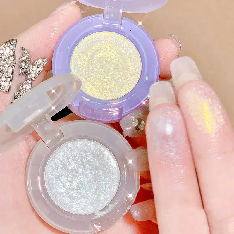 Monochrome Eyeshadow Palette Diamond Glitter Discoloration Eyeshadow Highlighter Sequins Waterproof Lasting Eyes Makeup Pigments 240624