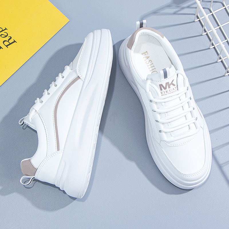 New Design soft Autumn White woman girl Casual simple style Wild Student Shoes
