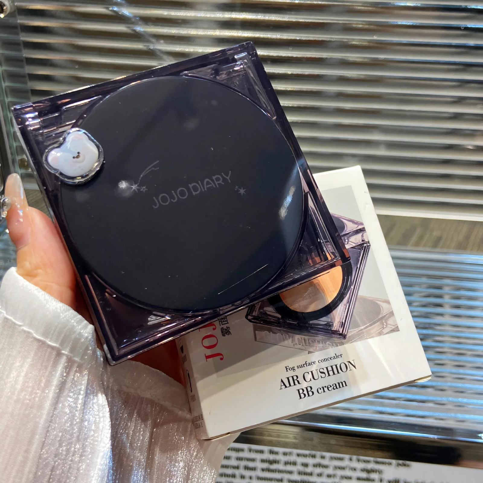 Air Cushion Crystal Record Oil Control Oil Holding Makeup bb Cream Liquid Foundation Concealer Light Air Cushion 240624