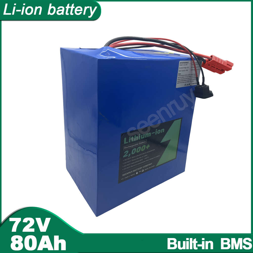 72v 80ah liion with charger lithium polymer battery perfect for 5000w 9000w wheelchair tricycle motorcycle electric scooter