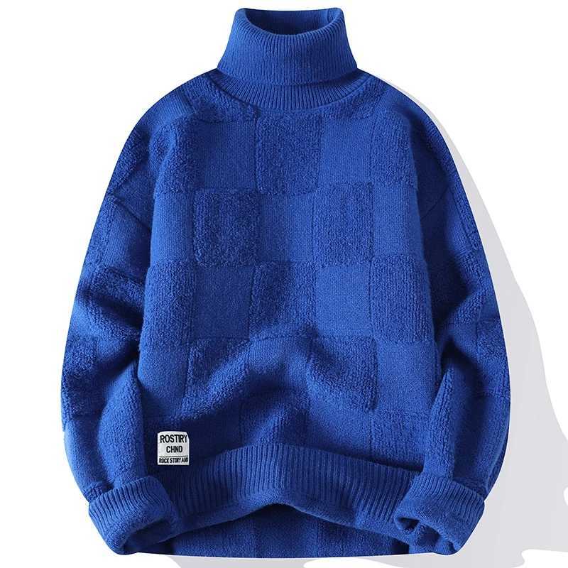 Men's Sweaters New Style Men High Quality Long Slve Sweater Male Slim Fit Kp Warm Winter Pullover Man High-neck Soft Skin-friendly Sweater Y24062