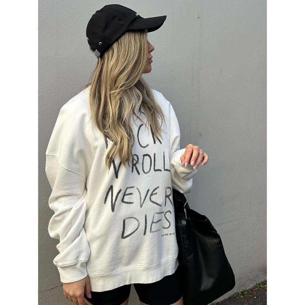 Aesthetic Graphic Sweatshirt 2024 Autumn Winter Women Clothes Casual Vintage Cotton Pullover Female Loose Fashion Sweatshirts F6.25#128