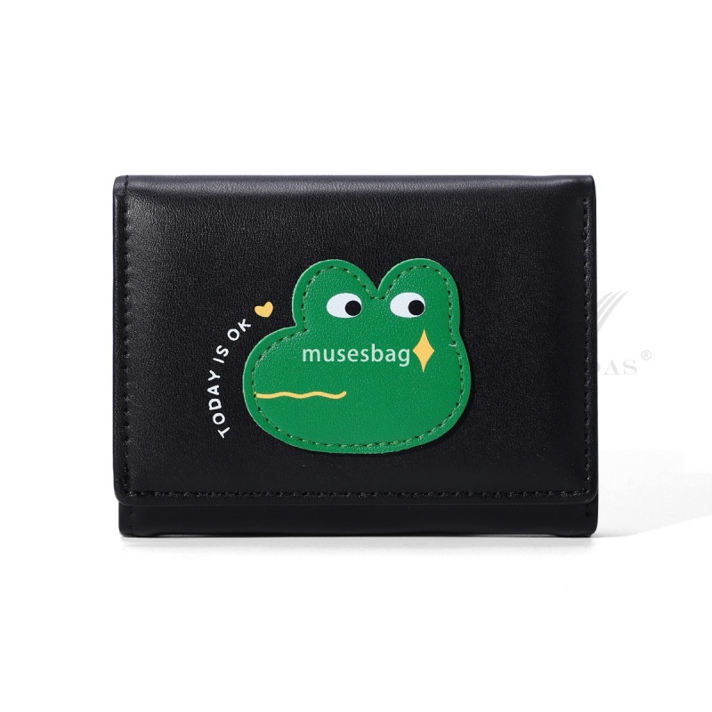 Designer Women's High end Practical Cartoon Crocodile YADAS Classic Versatile Cute Card Bag Fashionable Small PU Leather Short 30% Zero Fold Wall
