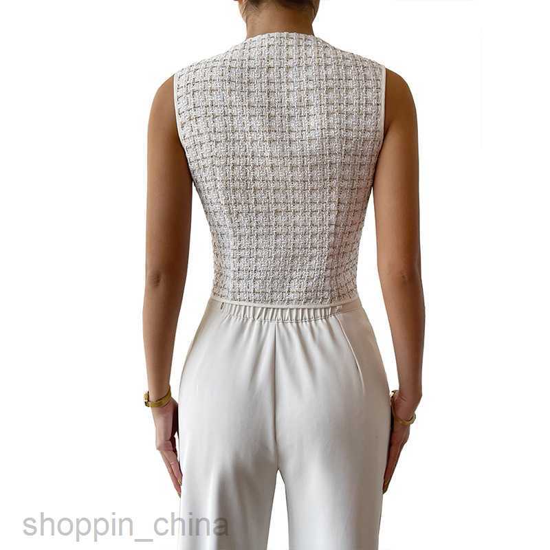 Women Jackets Coats Fashionable Small Fragrant Vest Layered Sleeveless Fashion Single Wear Coat