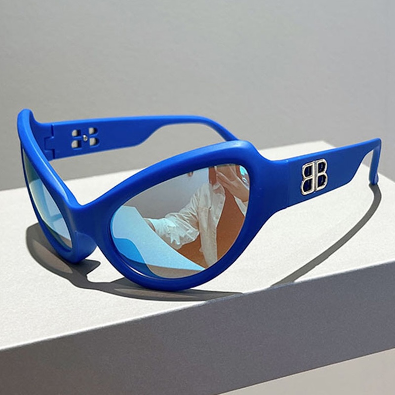 y2k Big Frame Sunglasses Women For Men Fashion Vintage Goggle Luxury Brand Designer Oversized Sun Glasses Trend Punk Shades S86 1349 IVISTA