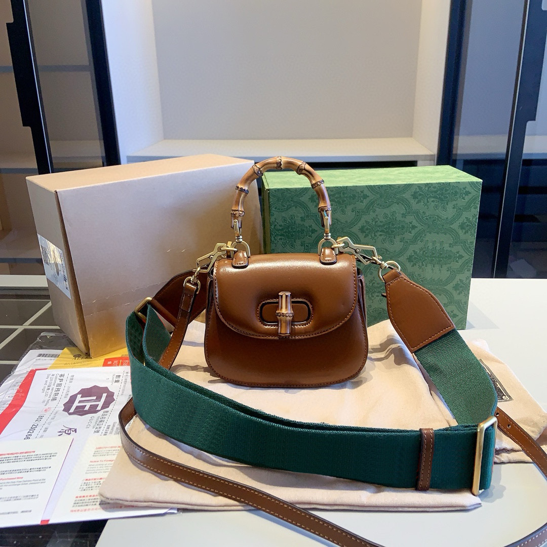 Luxury Designer Womens Bags Slub bag Bamboo joint 2024 new womens high-end Handbags Crossbody Shoulder Removable Adjustable Double Strap Purse trendy bags