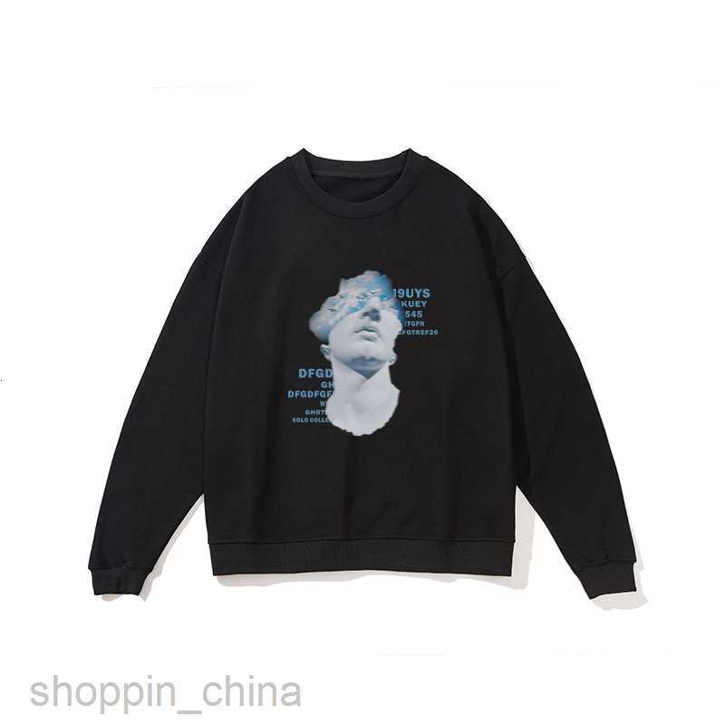 Men's Hoodies Sweatshirts New men round neck sweater spring pure cotton fashion brand digital printing loose men' shirt bottoming shirt