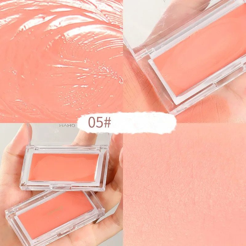 Downycheek Cream Monochrome Blush Paste Mud Woman Peach Blush Paste Cheek Purple 240624