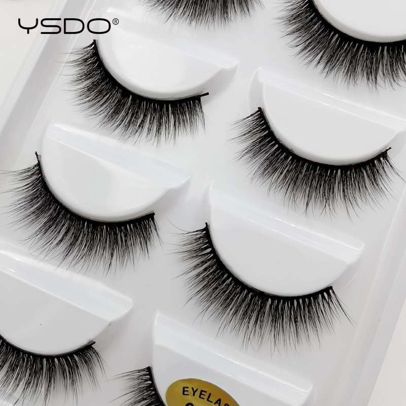 YSDO 3/5 Pairs 3D Mink Natural Hair False EyeLashes Long 100% Dramatic Eye MakeupFake Fluffy Cilios Lashes G803
