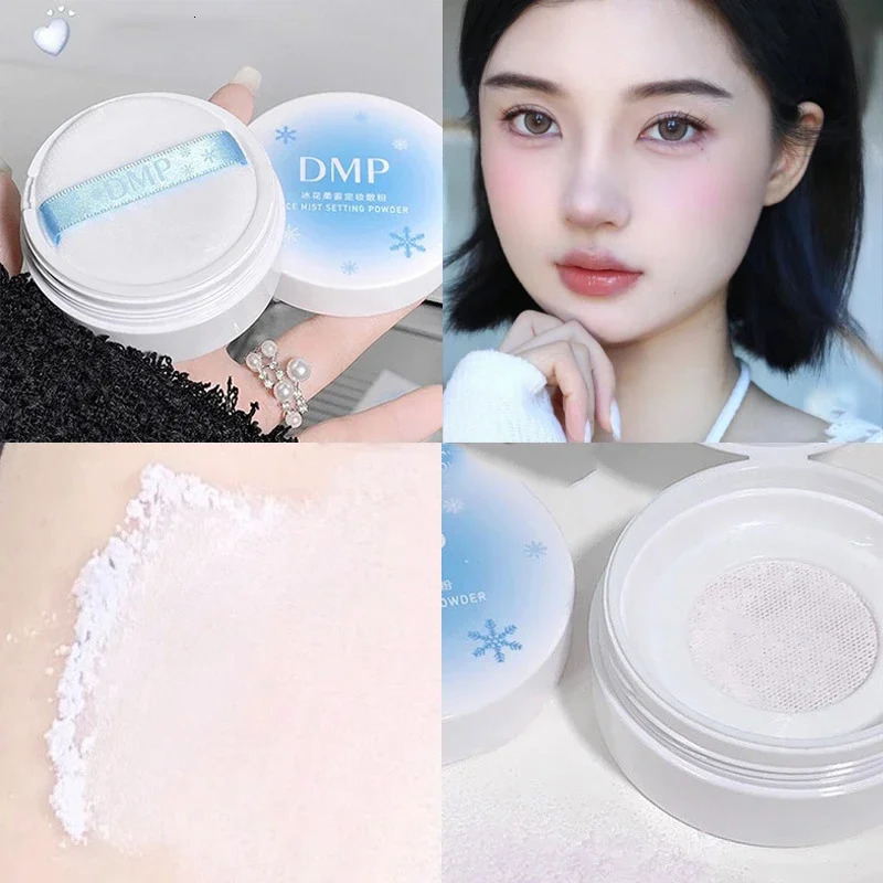 Matte Translucent Loose Powder Waterproof Oil-control Full Coverage Face Makeup Setting Finish Powder Korean Makeup Cosmetics 240624
