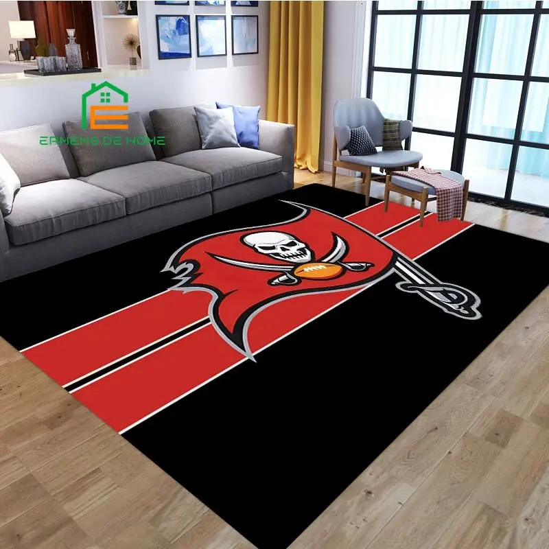 American Football Team Rug for Bedroom Living Room Carpets for Kitchen Floor Mats Home Decor Non-Slip Floor Pad Rug 8 Sizes 240624