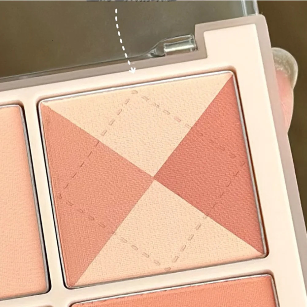 Blush Palette Powder 4 Color Blush Shades Matte Natural Glow Long-Lasting Pigment Face Blusher Girls Women Cosmetics 240624