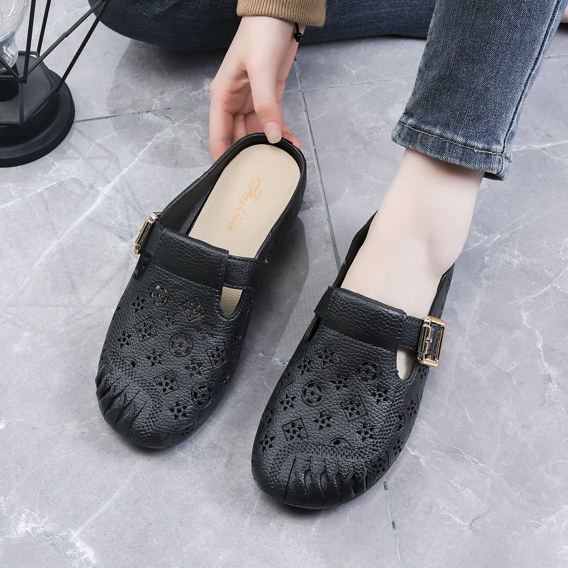 Soft & Non-Slip Half Pack Slippers: Comfy Summer Sandals for Women