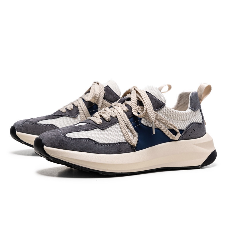 Men's shoes new niche all match men's breathable casual running sneakers retro fashion shoes platform shoes