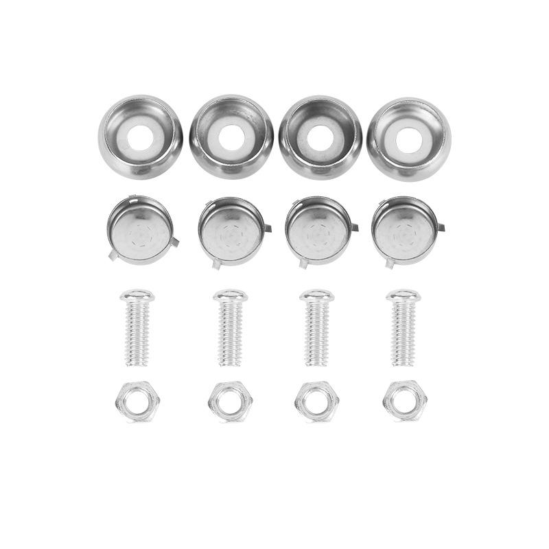 Wholesale license plate holder anti-theft fixing screw fixing buckle universal style license plate buckle frame fixing screw