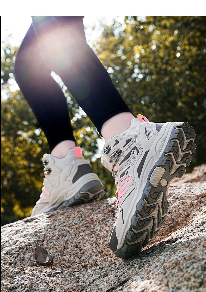Spring And New Summer Mountaineering Shoes For Men Women The Same High Top Cross Country Hiking Outdoor Sports Ddmysaturn