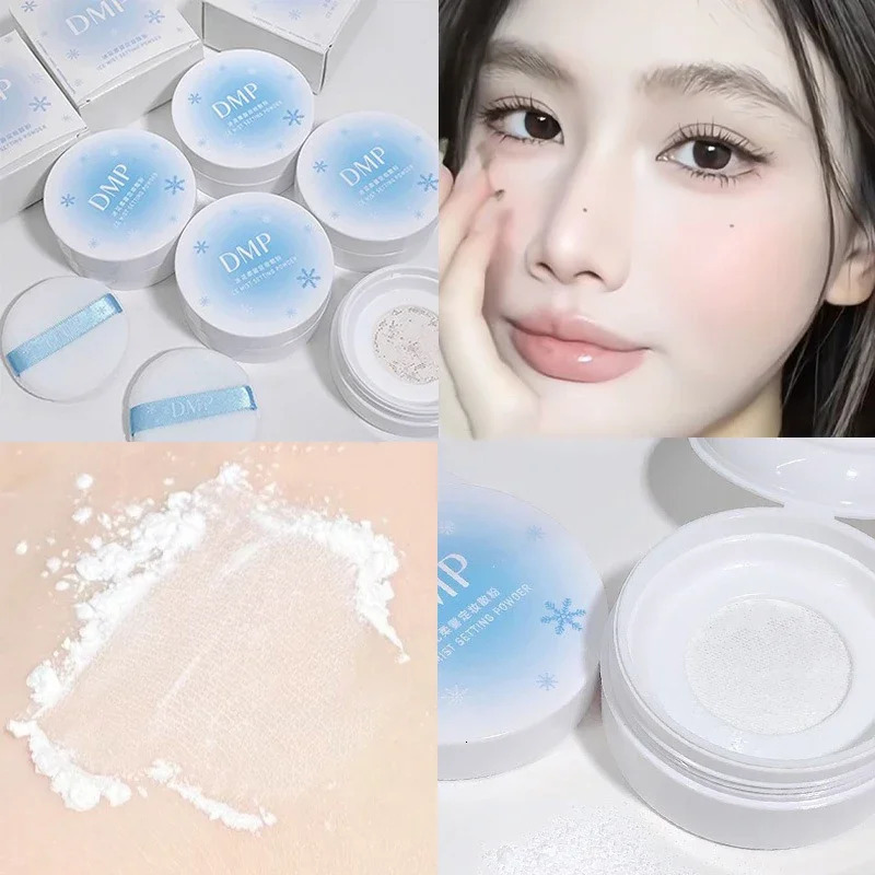 Matte Translucent Loose Powder Waterproof Oil-control Full Coverage Face Makeup Setting Finish Powder Korean Makeup Cosmetics 240624