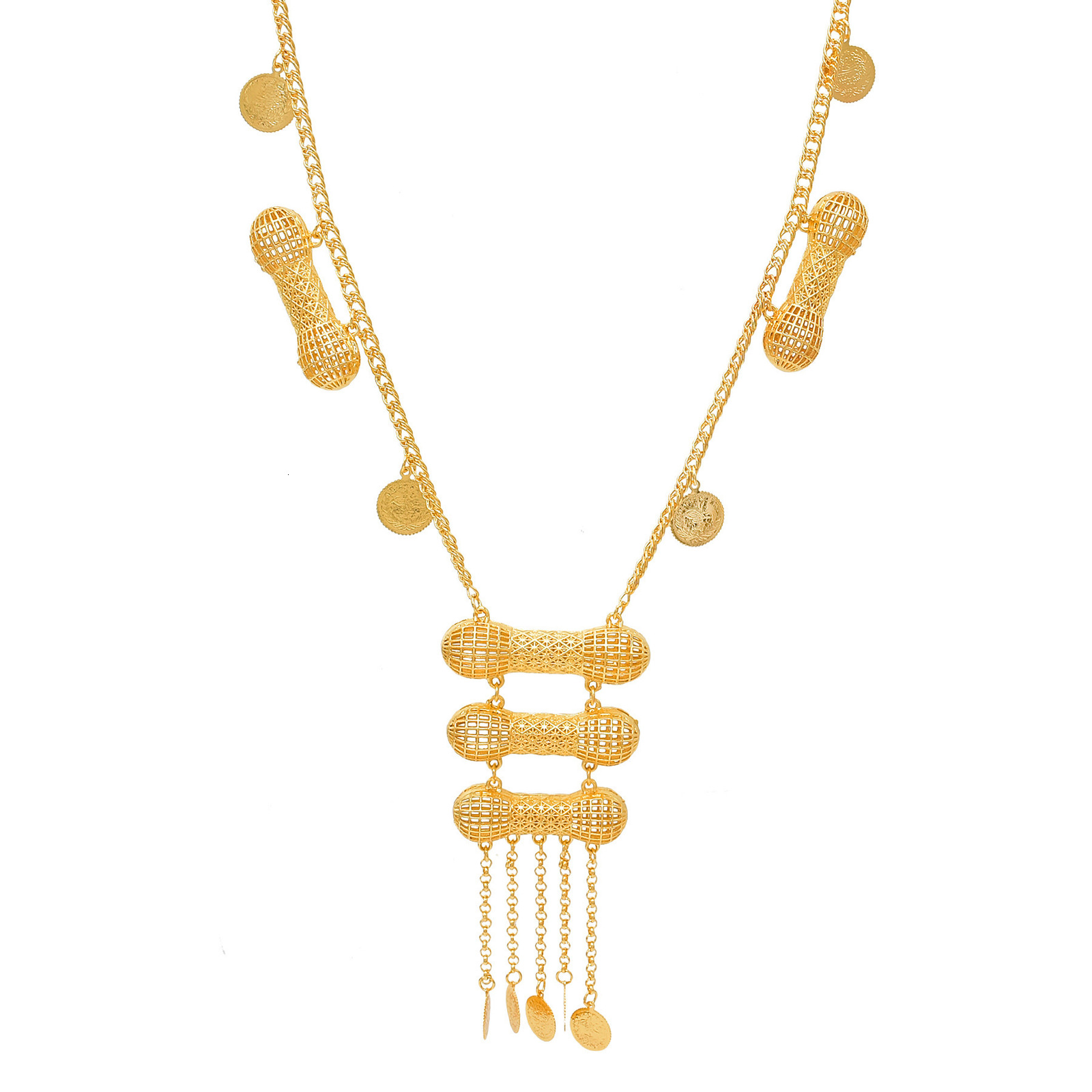 Navel Bell Button Rings Handmade Jewelry Body Chain For Bridal Kurdish Wedding Jewelry Chain With Coins Gold Plated Ethnic Bridal Gifts 2
