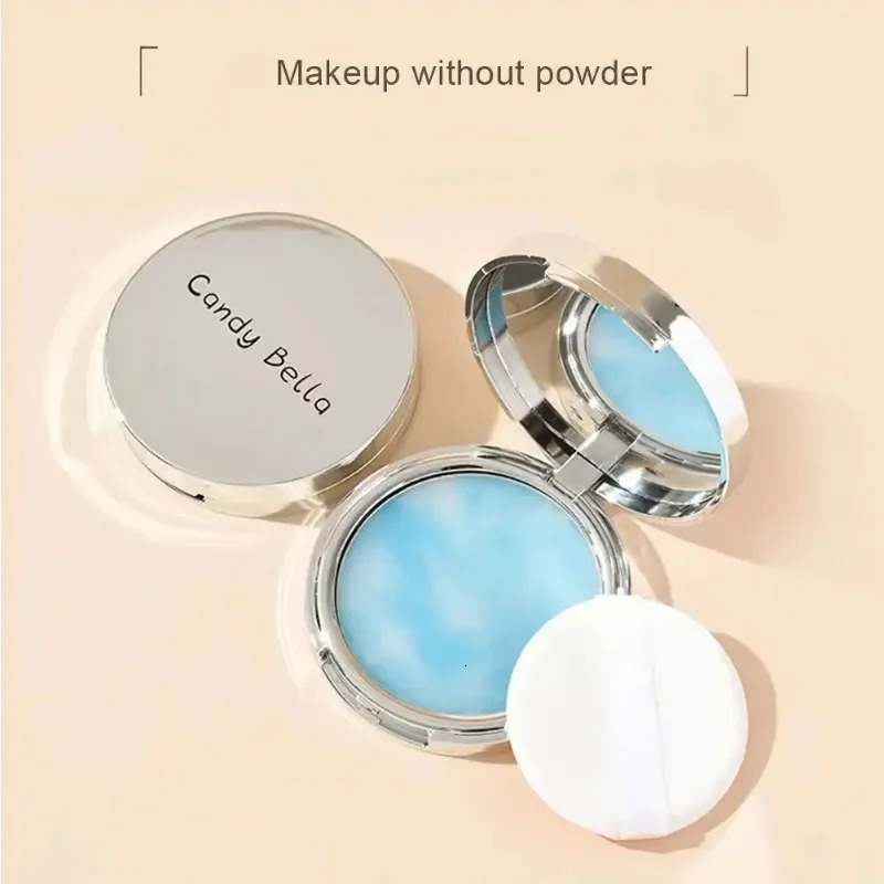 The Blue Sky Oil Control Long-lasting Powder Cake with Powder Puff Makeup Waterproof Wet and Dry Face foundation cosmetics 240624