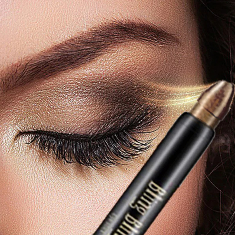 Pearlescent Glitter Eyeshadow Pen Eye Shadow Pencil Waterproof Matte Cream Nude Eye Makeup Pigment Silkworm Eyeliner Shadow Pen 240624