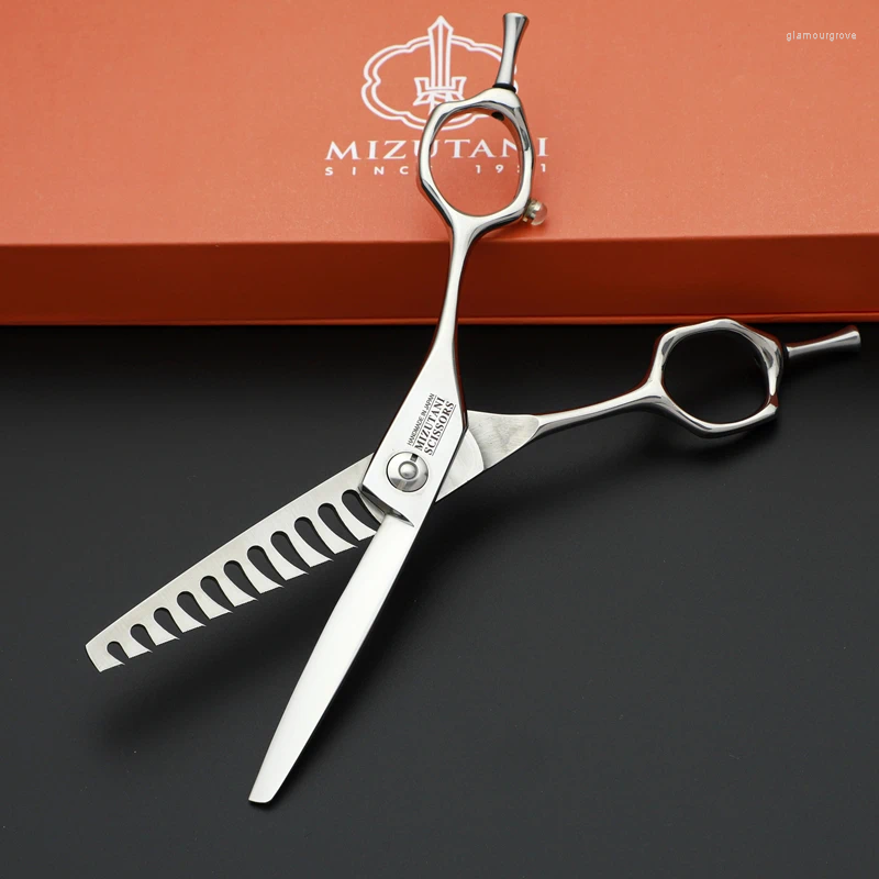 Mizutani 6 Inch Cutting Thinning Styling Tool Hair Scissors Stainless Steel Salon Hairdressing Shears Regula 440C Barber Tools